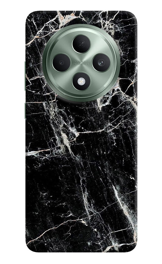 Black Marble Texture Oppo F27 5G Hard Case Back Cover by Casekaro