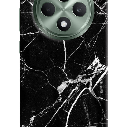 Black Marble Pattern Oppo F27 5G Hard Case Back Cover by Casekaro