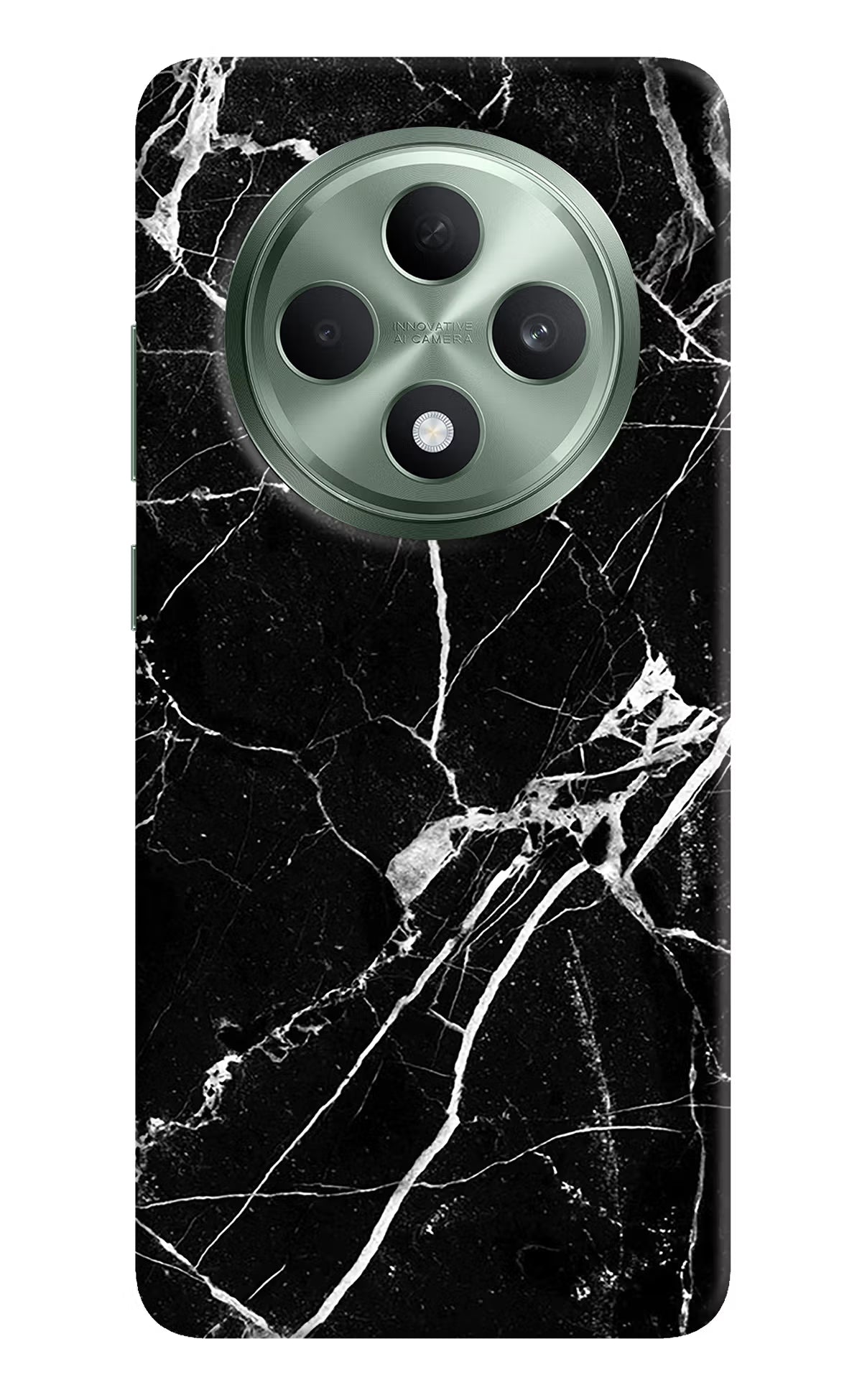 Black Marble Pattern Oppo F27 5G Hard Case Back Cover by Casekaro