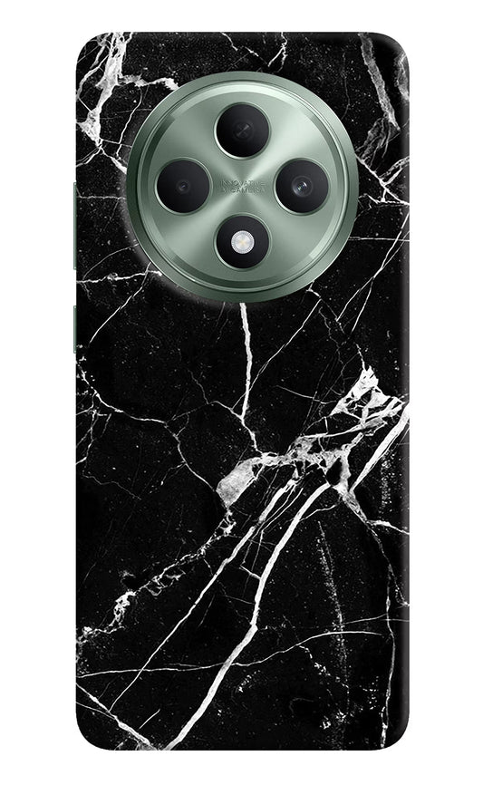 Black Marble Pattern Oppo F27 5G Hard Case Back Cover by Casekaro
