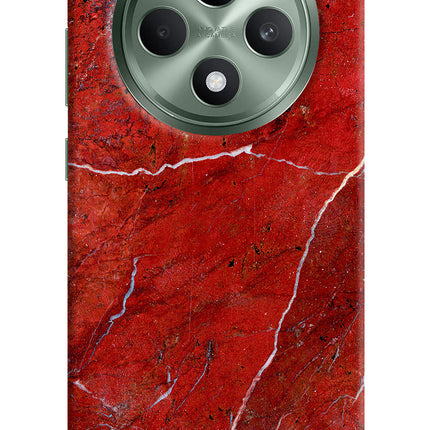 Red Marble Design Oppo F27 5G Hard Case Back Cover by Casekaro