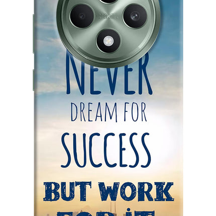 Never Dream For Success But Work For It Oppo F27 5G Hard Case Back Cover by Casekaro
