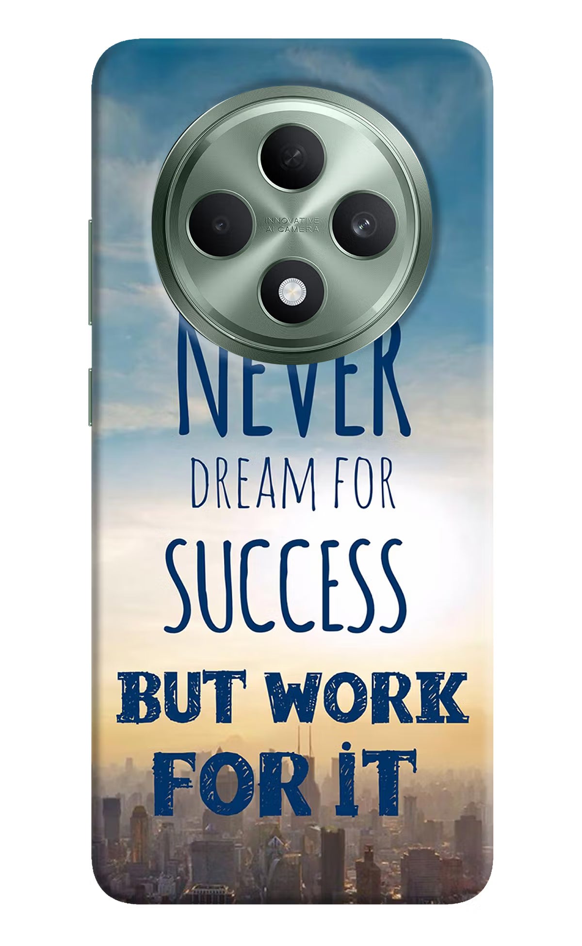 Never Dream For Success But Work For It Oppo F27 5G Hard Case Back Cover by Casekaro