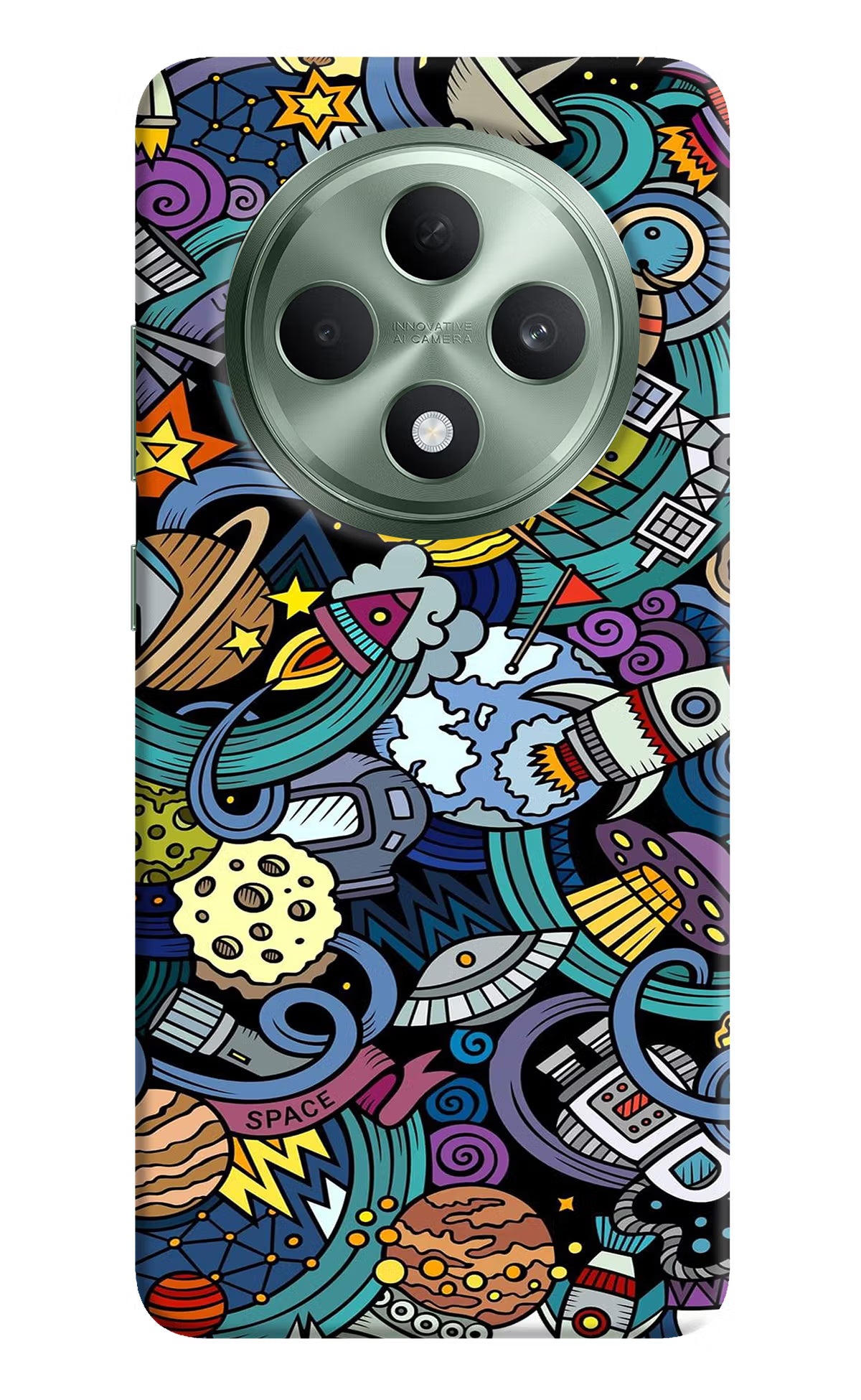 Space Abstract Oppo F27 5G Hard Case Back Cover by Casekaro