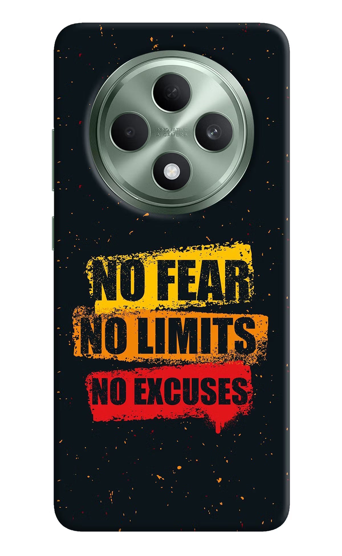No Fear No Limits No Excuse Oppo F27 5G Hard Case Back Cover by Casekaro