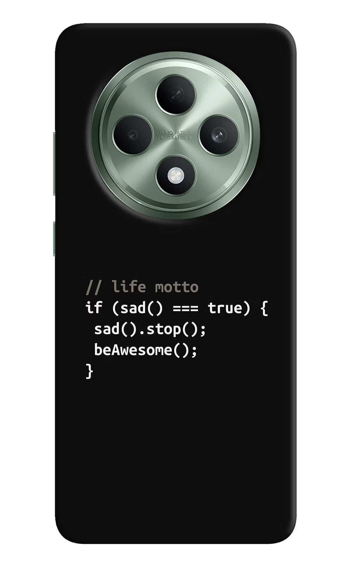 Life Motto Code Oppo F27 5G Hard Case Back Cover by Casekaro