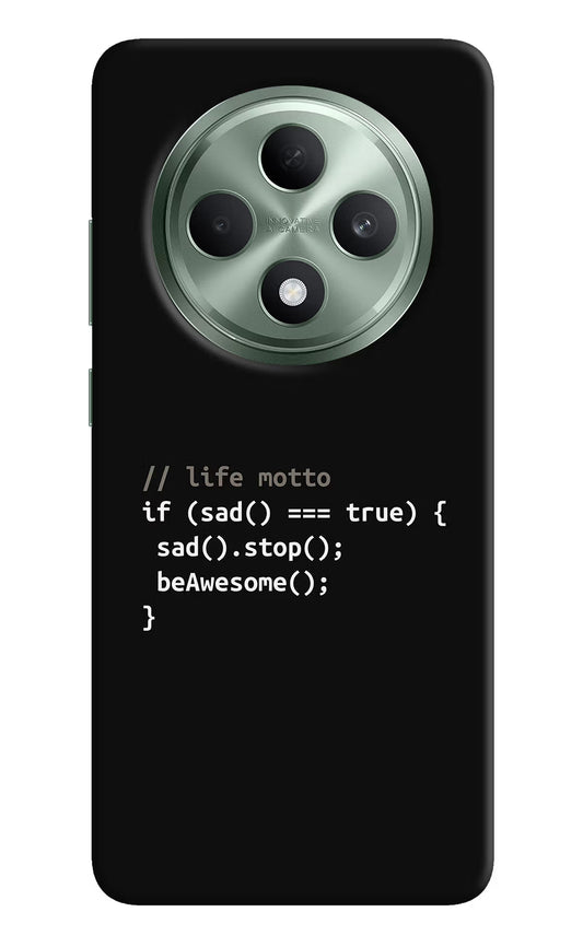 Life Motto Code Oppo F27 5G Hard Case Back Cover by Casekaro