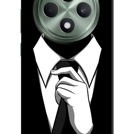 Black Tie Oppo F27 5G Hard Case Back Cover by Casekaro