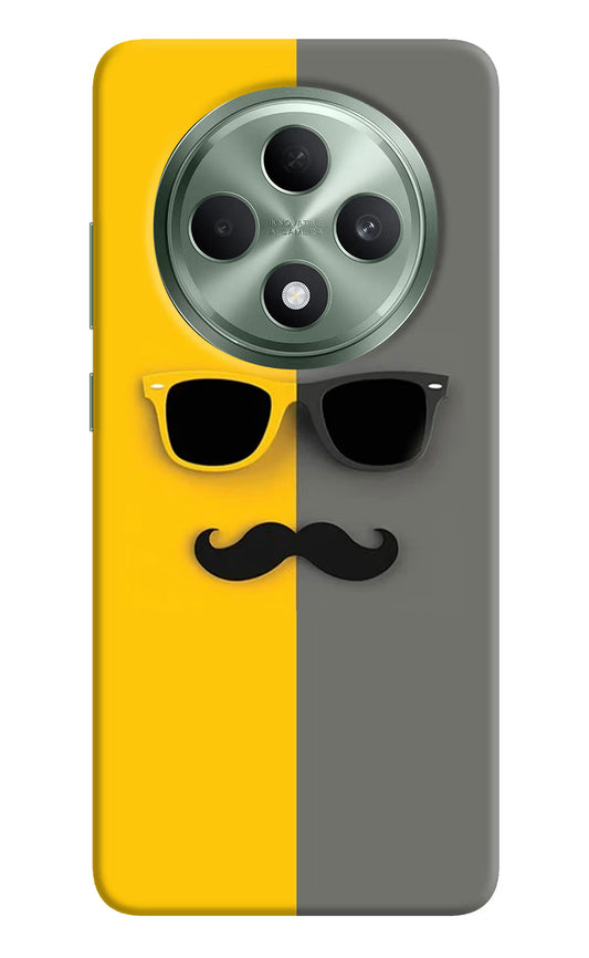 Sunglasses with Mustache Oppo F27 5G Hard Case Back Cover by Casekaro