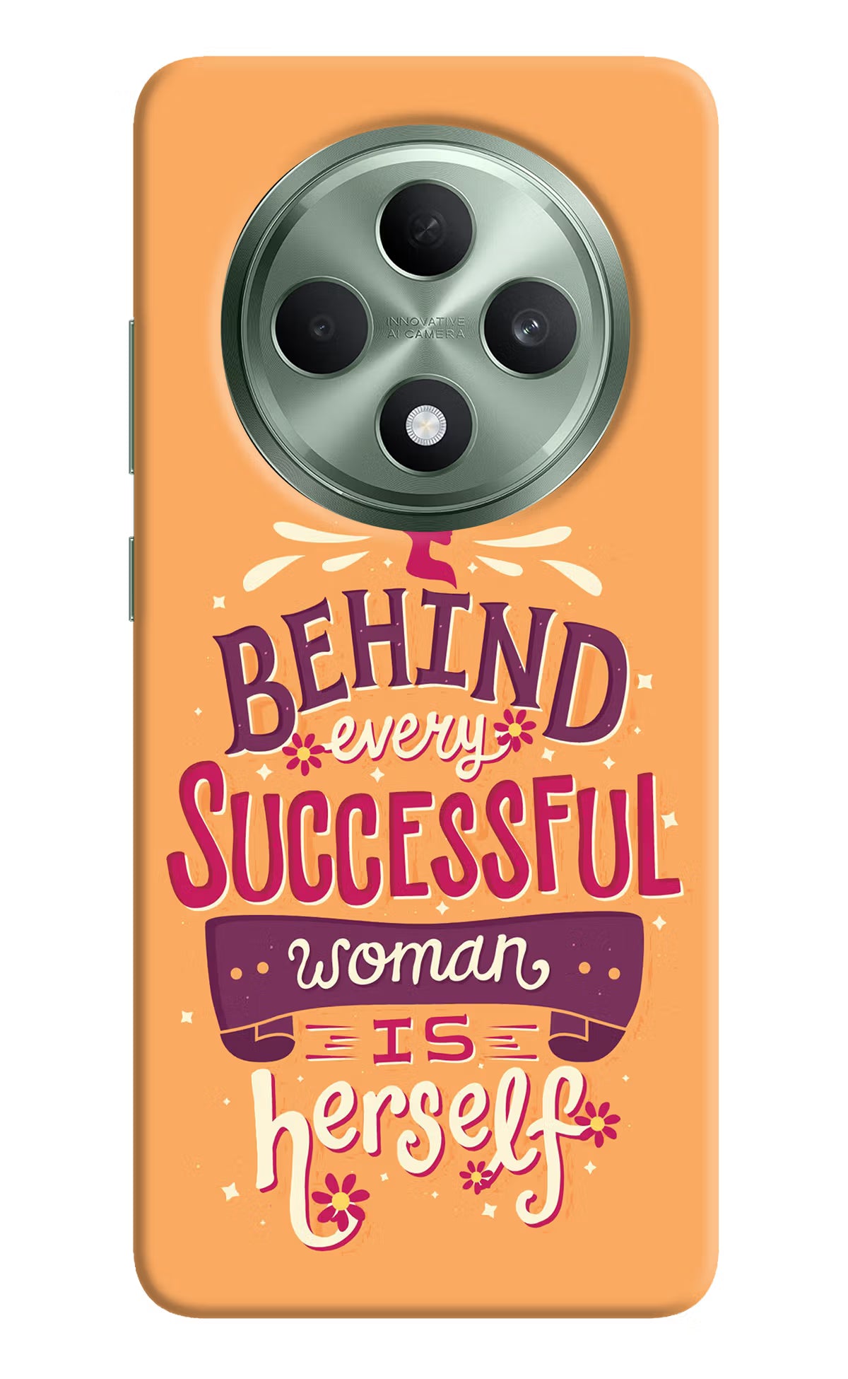 Behind Every Successful Woman There Is Herself Oppo F27 5G Hard Case Back Cover by Casekaro
