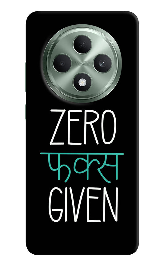 Zero Fucks Given Oppo F27 5G Hard Case Back Cover by Casekaro