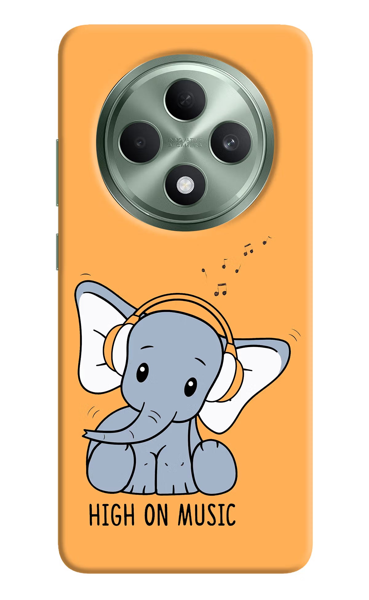 High On Music Oppo F27 5G Hard Case Back Cover by Casekaro