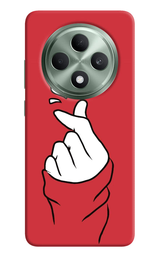 Korean Love Sign Oppo F27 5G Hard Case Back Cover by Casekaro