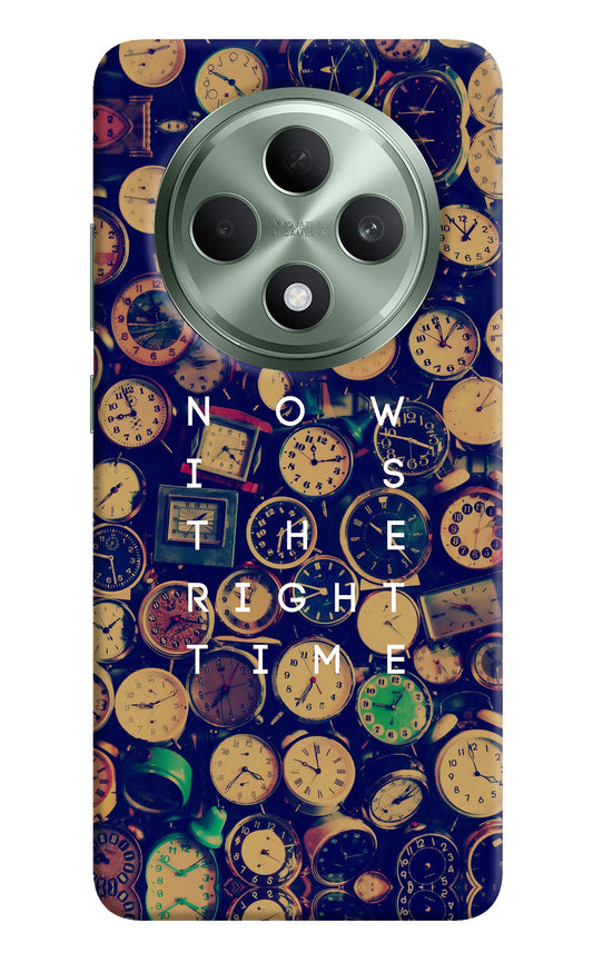 Now is the Right Time Quote Oppo F27 5G Hard Case Back Cover by Casekaro