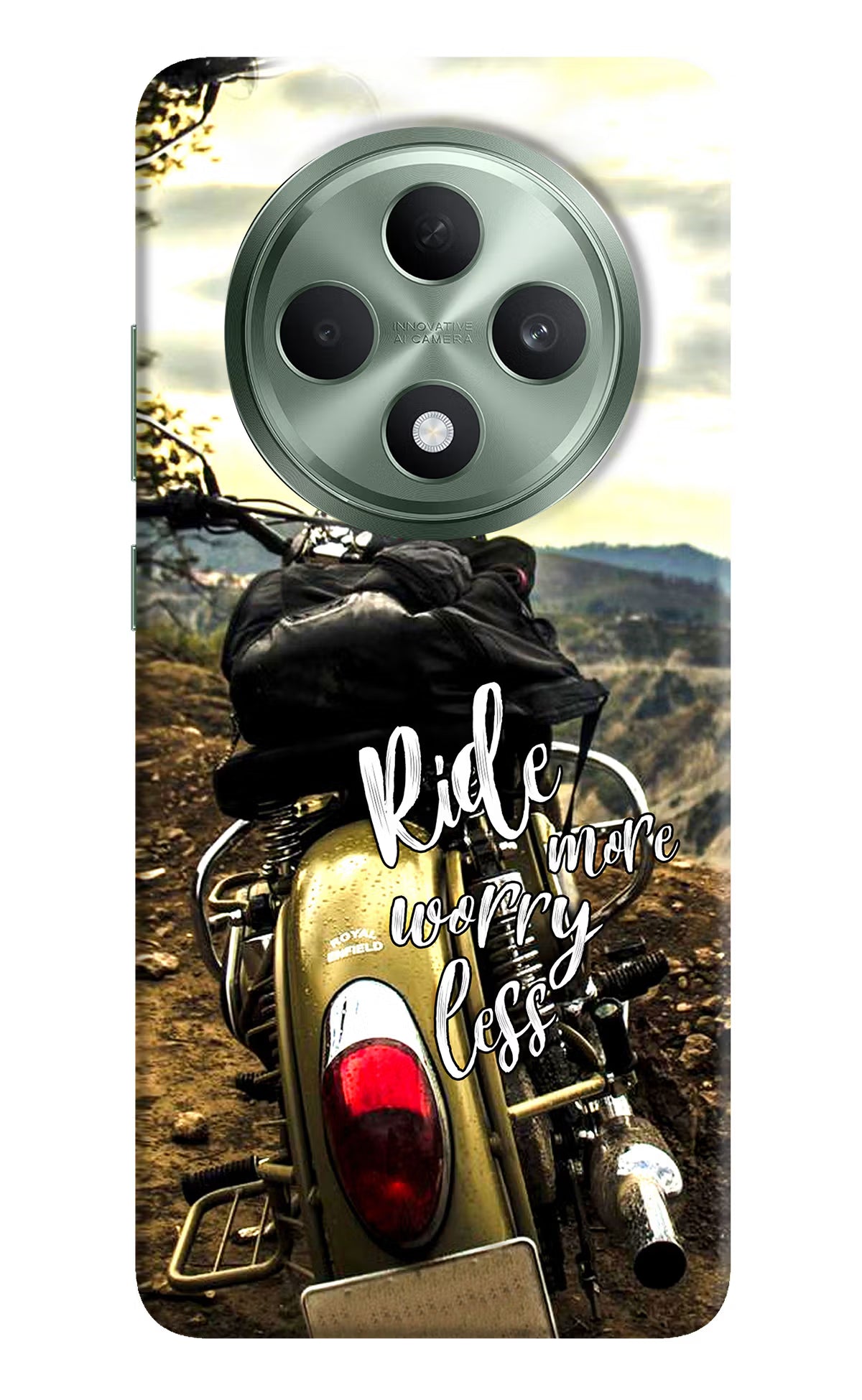 Ride More Worry Less Oppo F27 5G Hard Case Back Cover by Casekaro