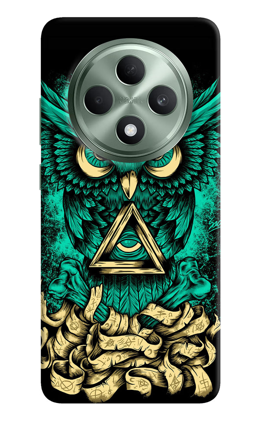 Green Owl Oppo F27 5G Back Cover, Hard case