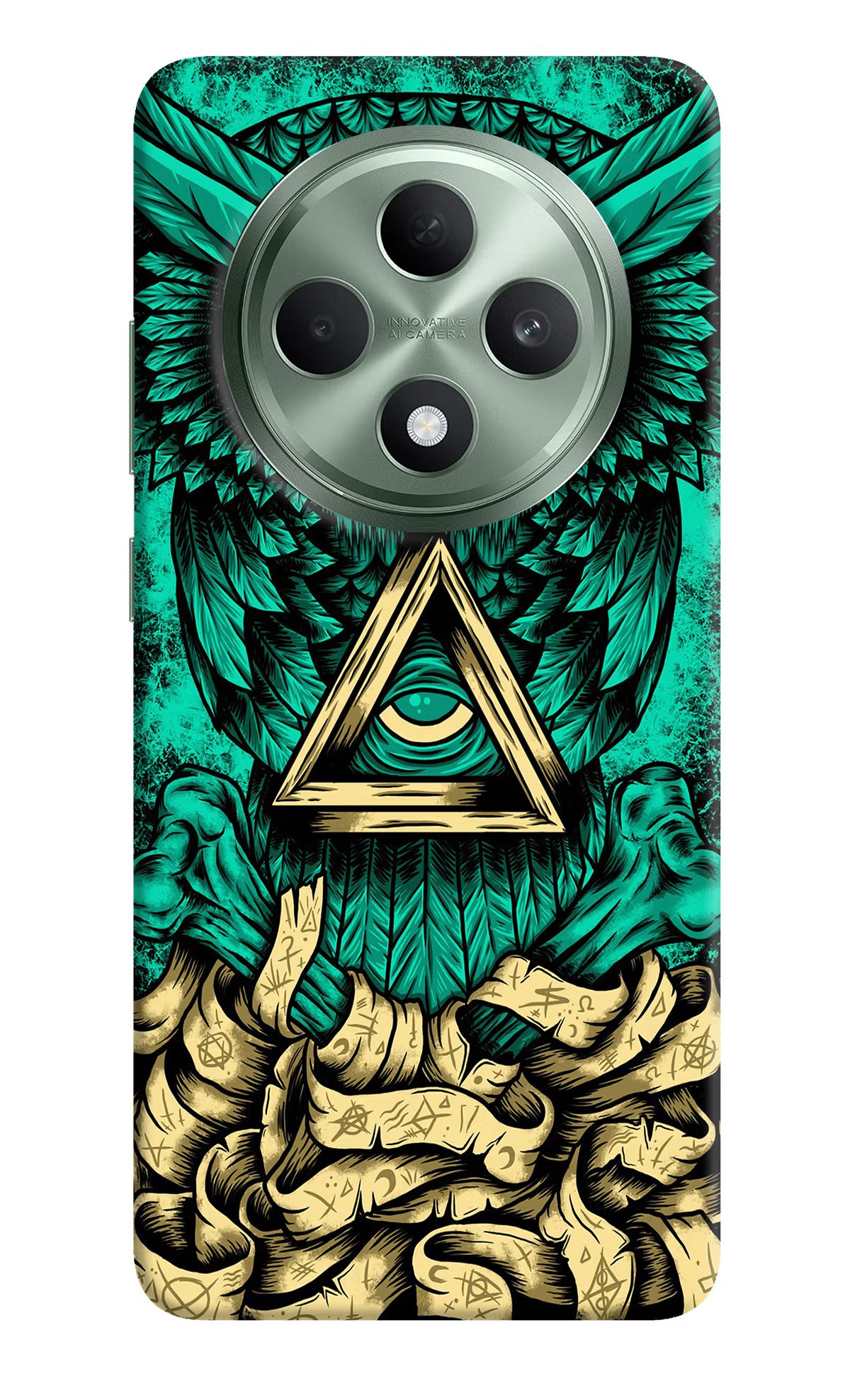 Green Owl Oppo F27 5G Hard Case Back Cover by Casekaro
