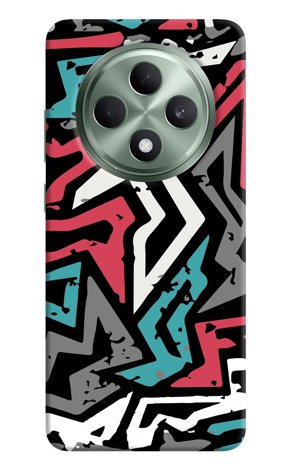 Geometric Graffiti Oppo F27 5G Hard Case Back Cover by Casekaro
