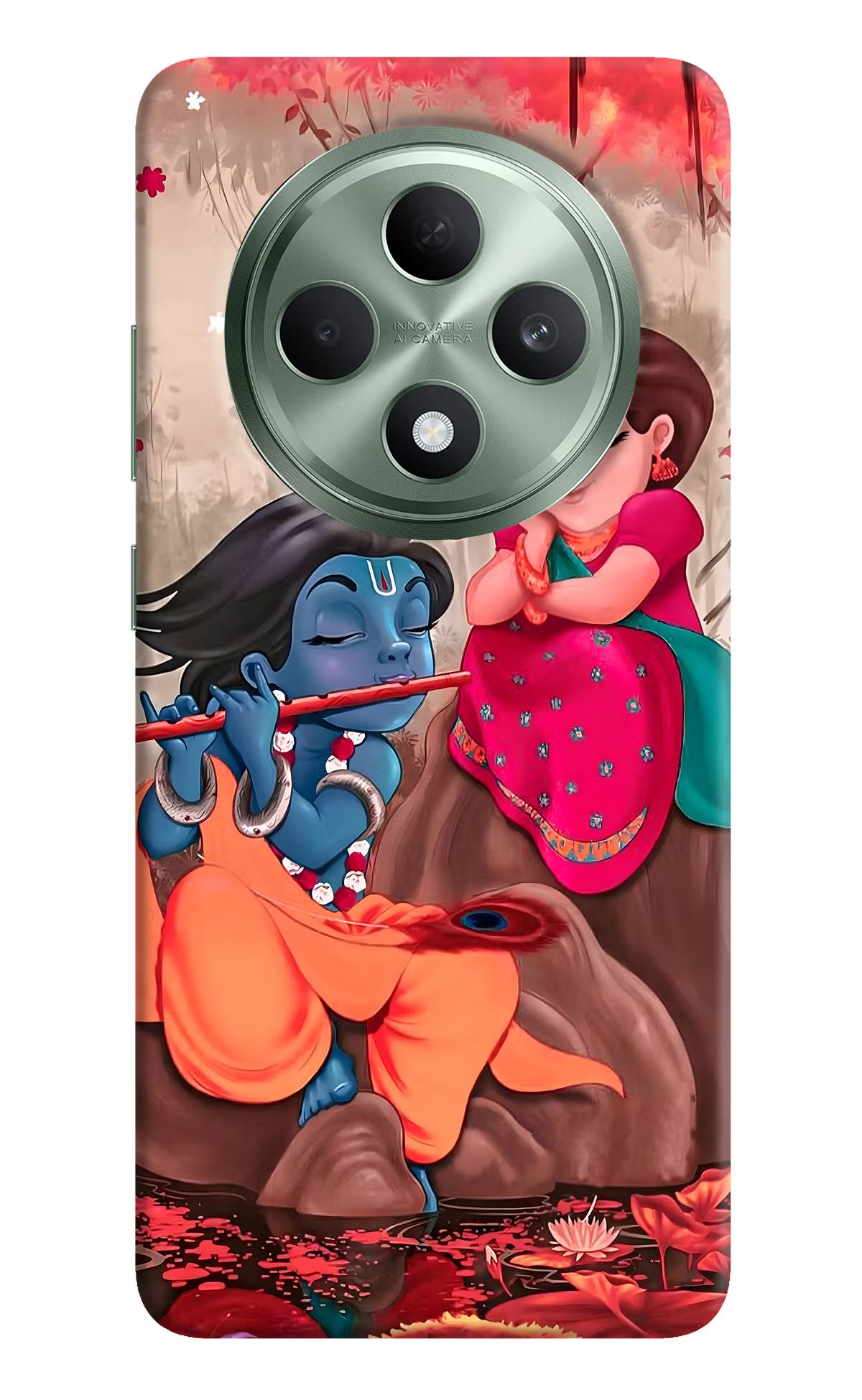 Radhe Krishna Oppo F27 5G Hard Case Back Cover by Casekaro