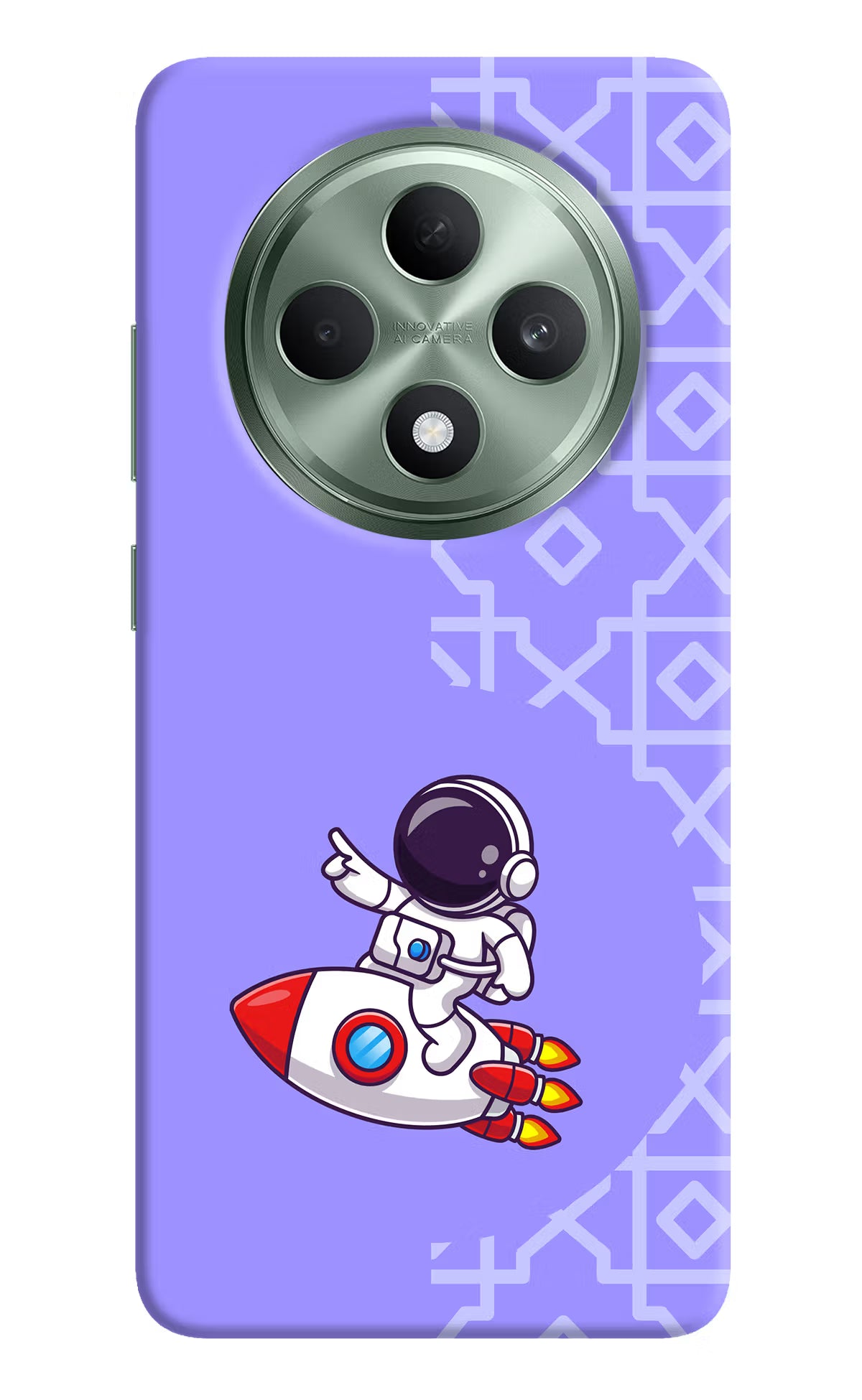 Cute Astronaut Oppo F27 5G Hard Case Back Cover by Casekaro