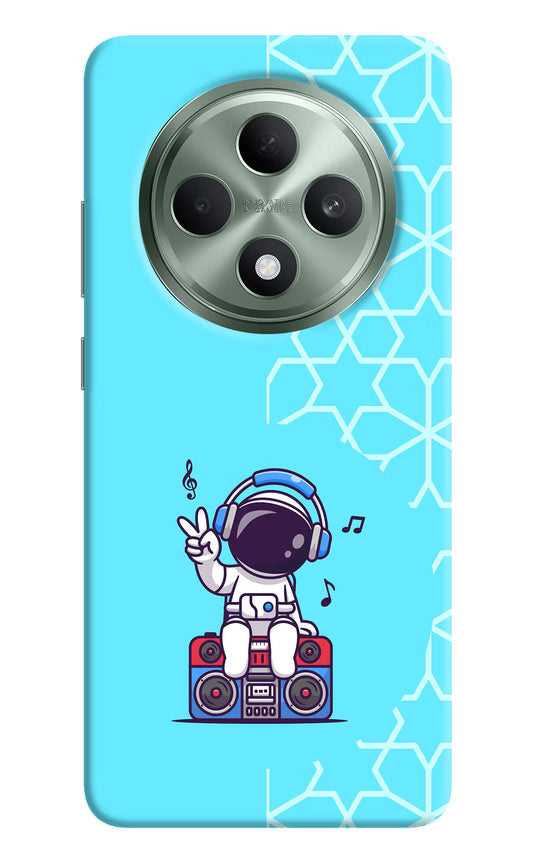 Cute Astronaut Chilling Oppo F27 5G Hard Case Back Cover by Casekaro