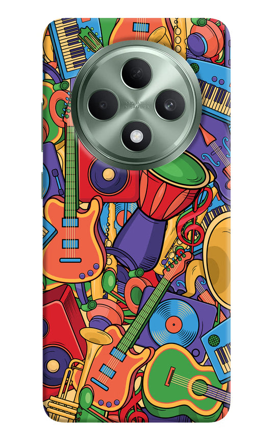 Music Instrument Doodle Oppo F27 5G Hard Case Back Cover by Casekaro