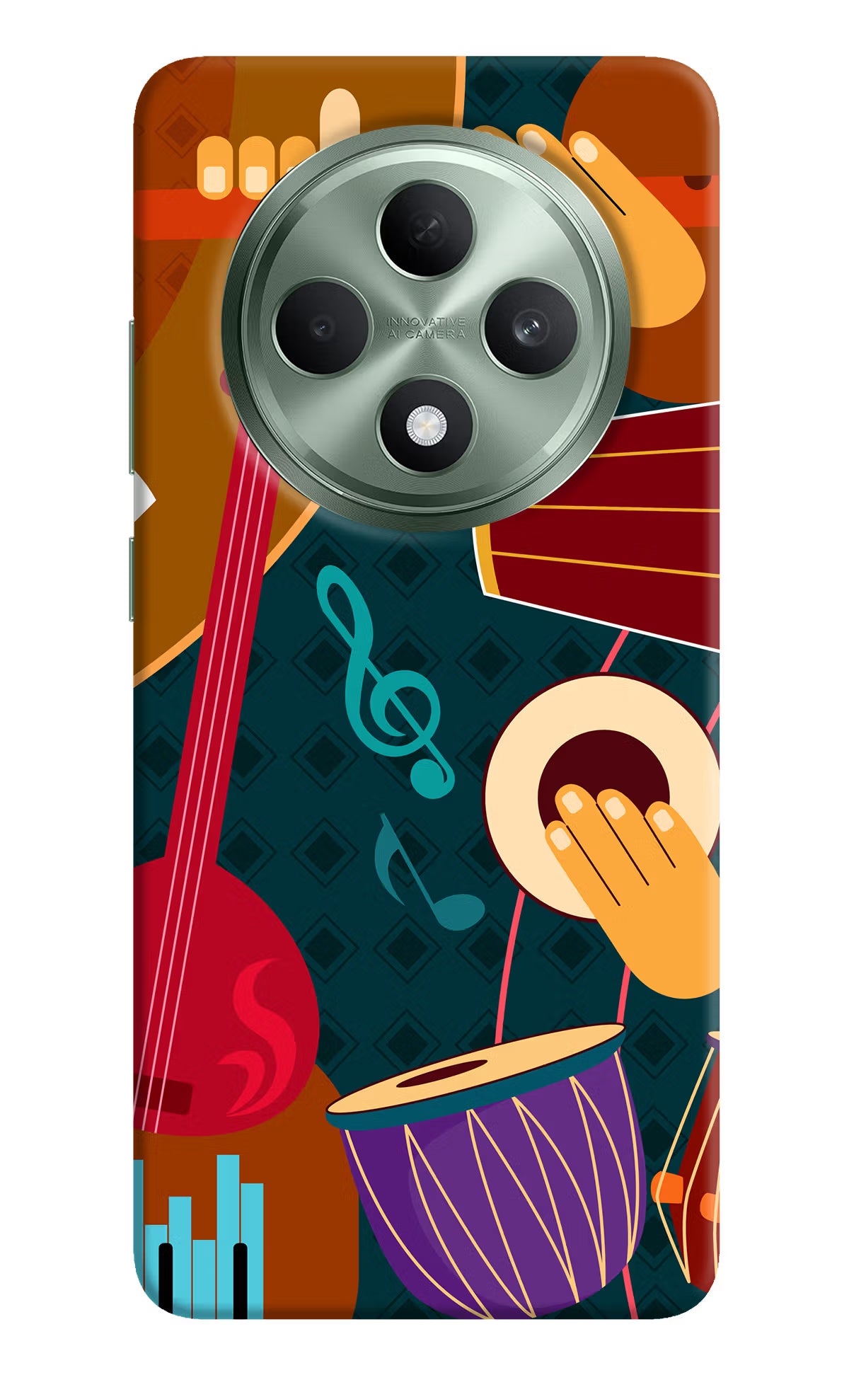 Music Instrument Oppo F27 5G Hard Case Back Cover by Casekaro