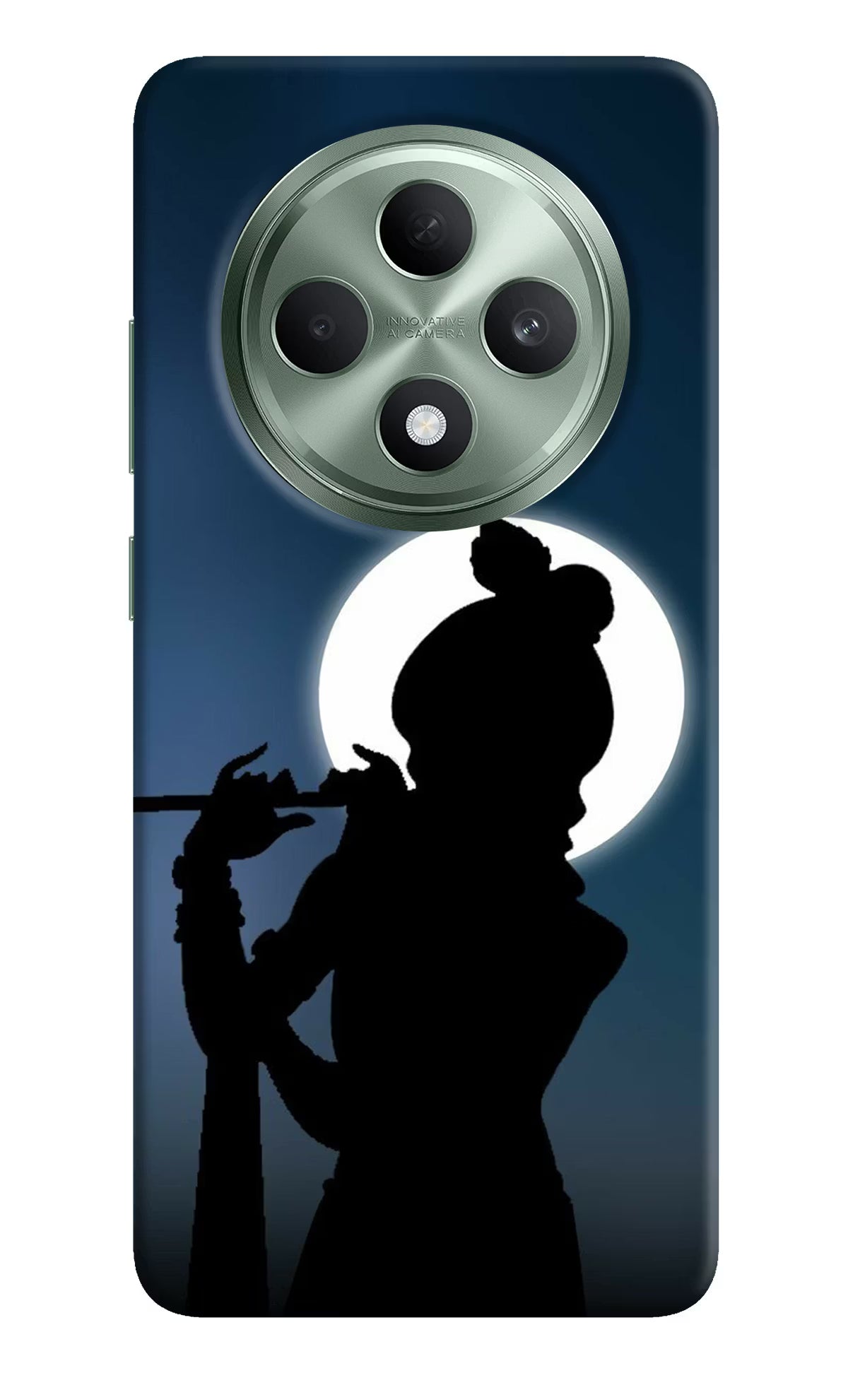 Shri Krishna Silhouette Oppo F27 5G Hard Case Back Cover by Casekaro