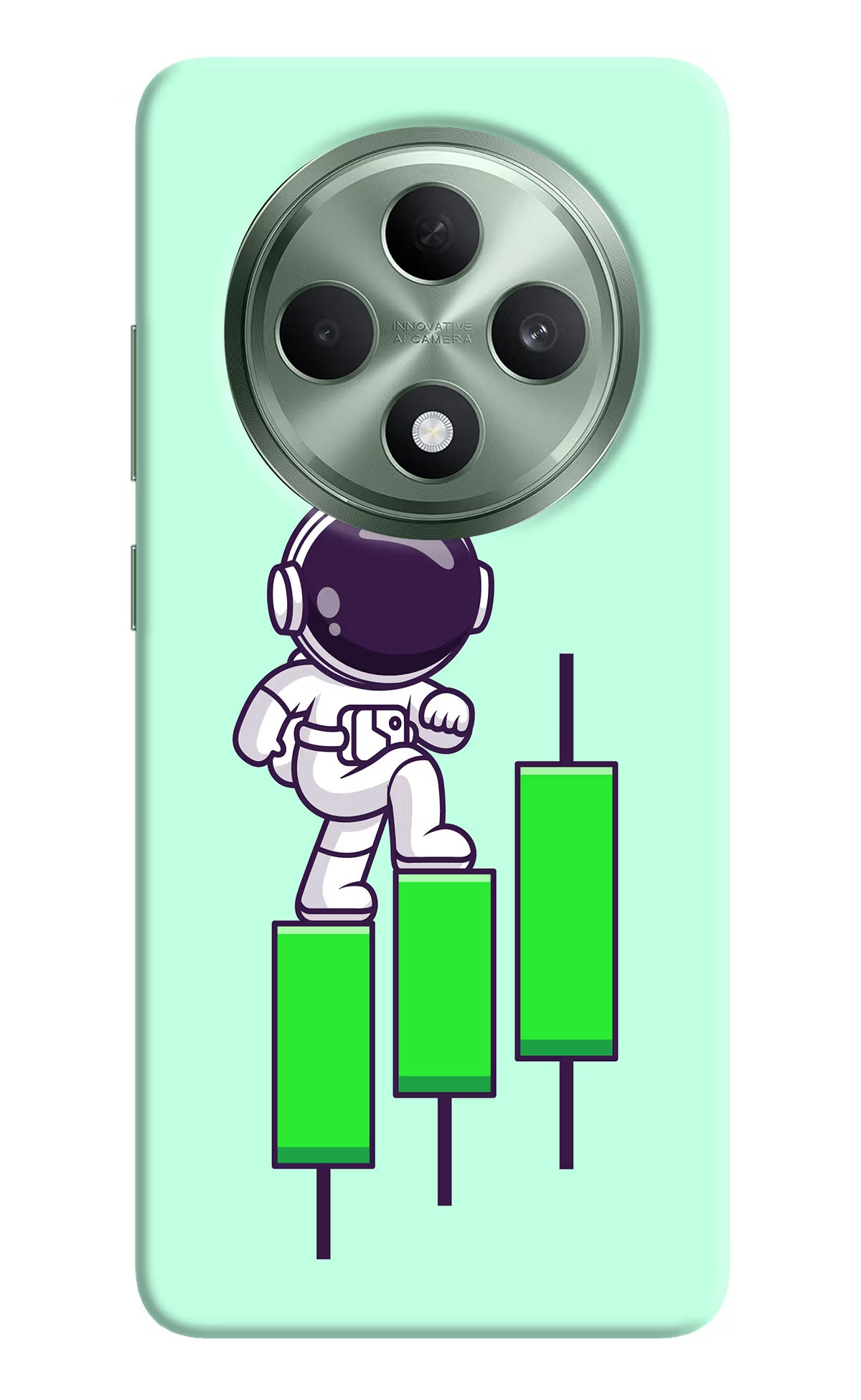 Astronaut Trader Oppo F27 5G Hard Case Back Cover by Casekaro