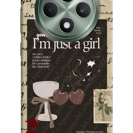 I am just a girl Oppo F27 5G Hard Case Back Cover by Casekaro