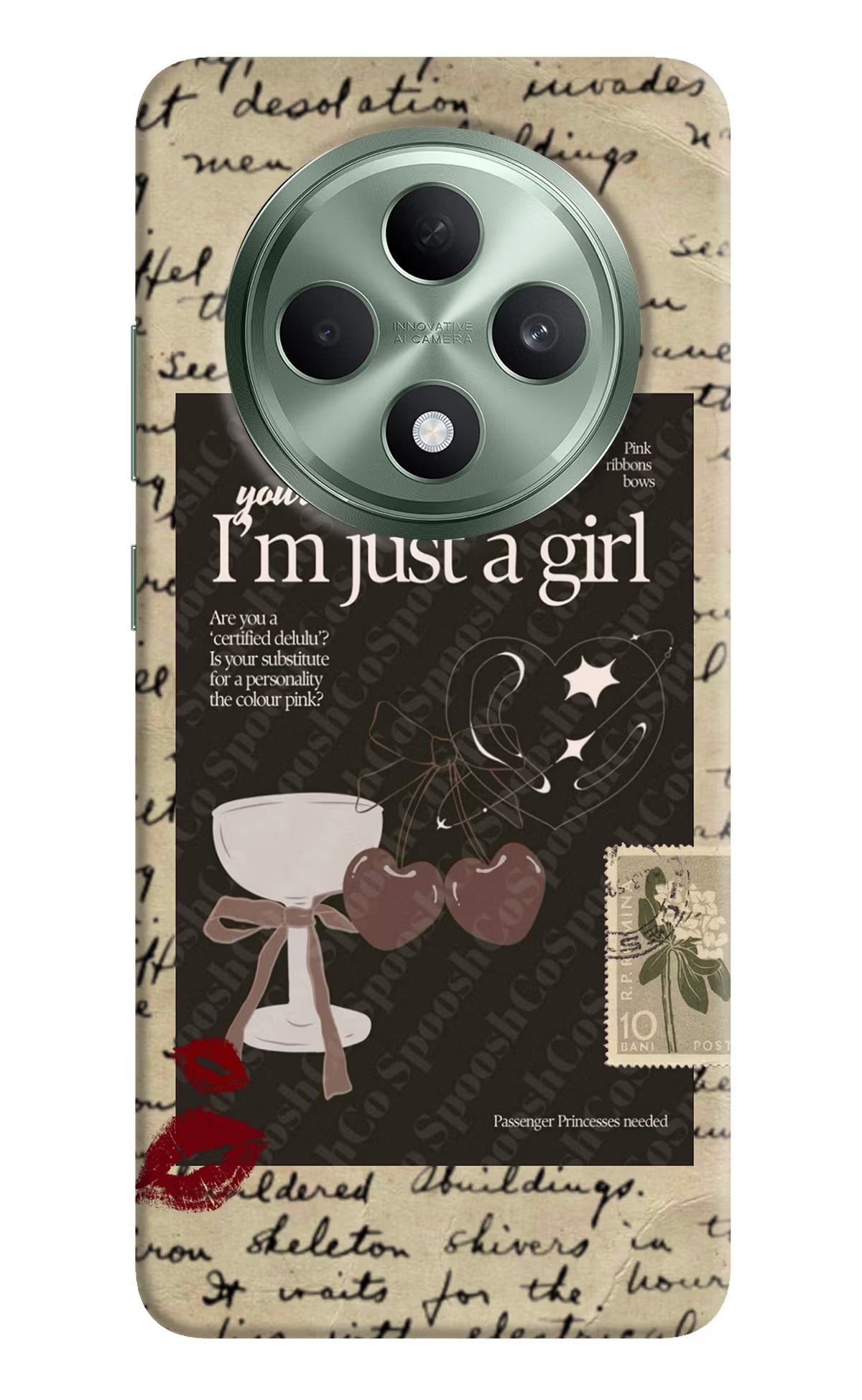 I am just a girl Oppo F27 5G Hard Case Back Cover by Casekaro