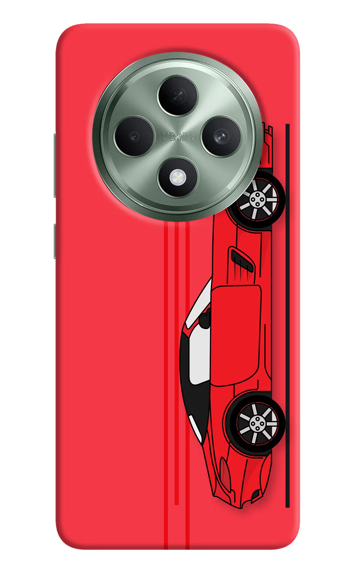 Red Velocity Oppo F27 5G Hard Case Back Cover by Casekaro