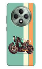 Striped Moto Drift Oppo F27 5G Hard Case Back Cover by Casekaro