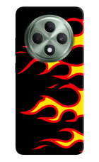 Side Sweep Flames Oppo F27 5G Hard Case Back Cover by Casekaro