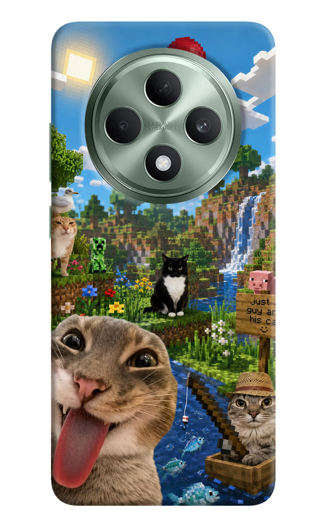 Minecraft Cat Chaos Oppo F27 5G Hard Case Back Cover by Casekaro