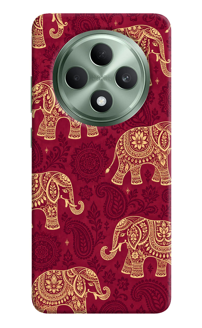 Maroon Elephant Oppo F27 5G Back Cover