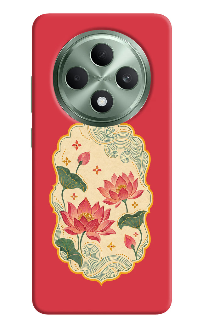Pink Lotus Oppo F27 5G Hard Case Back Cover by Casekaro
