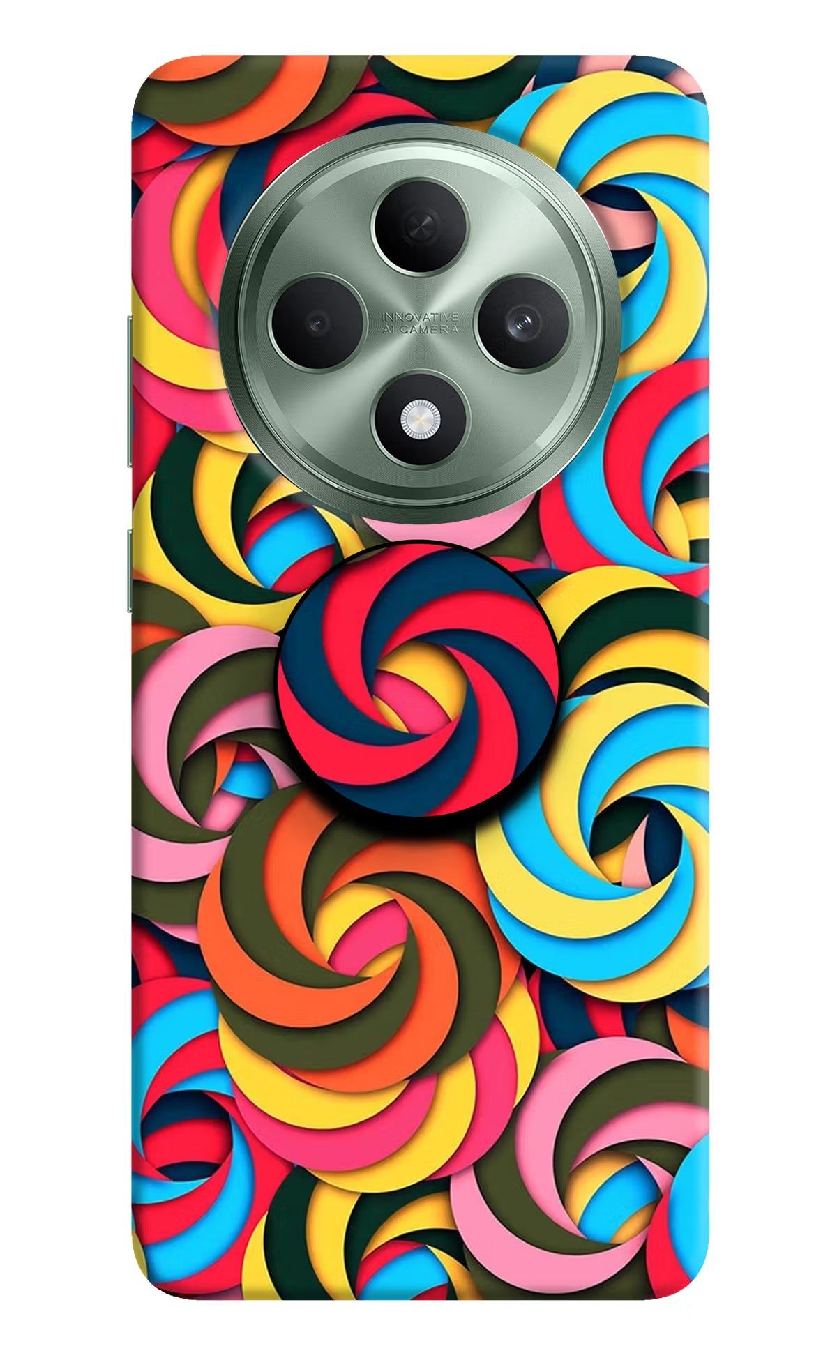 Spiral Pattern Oppo F27 5G Pop Case by Casekaro