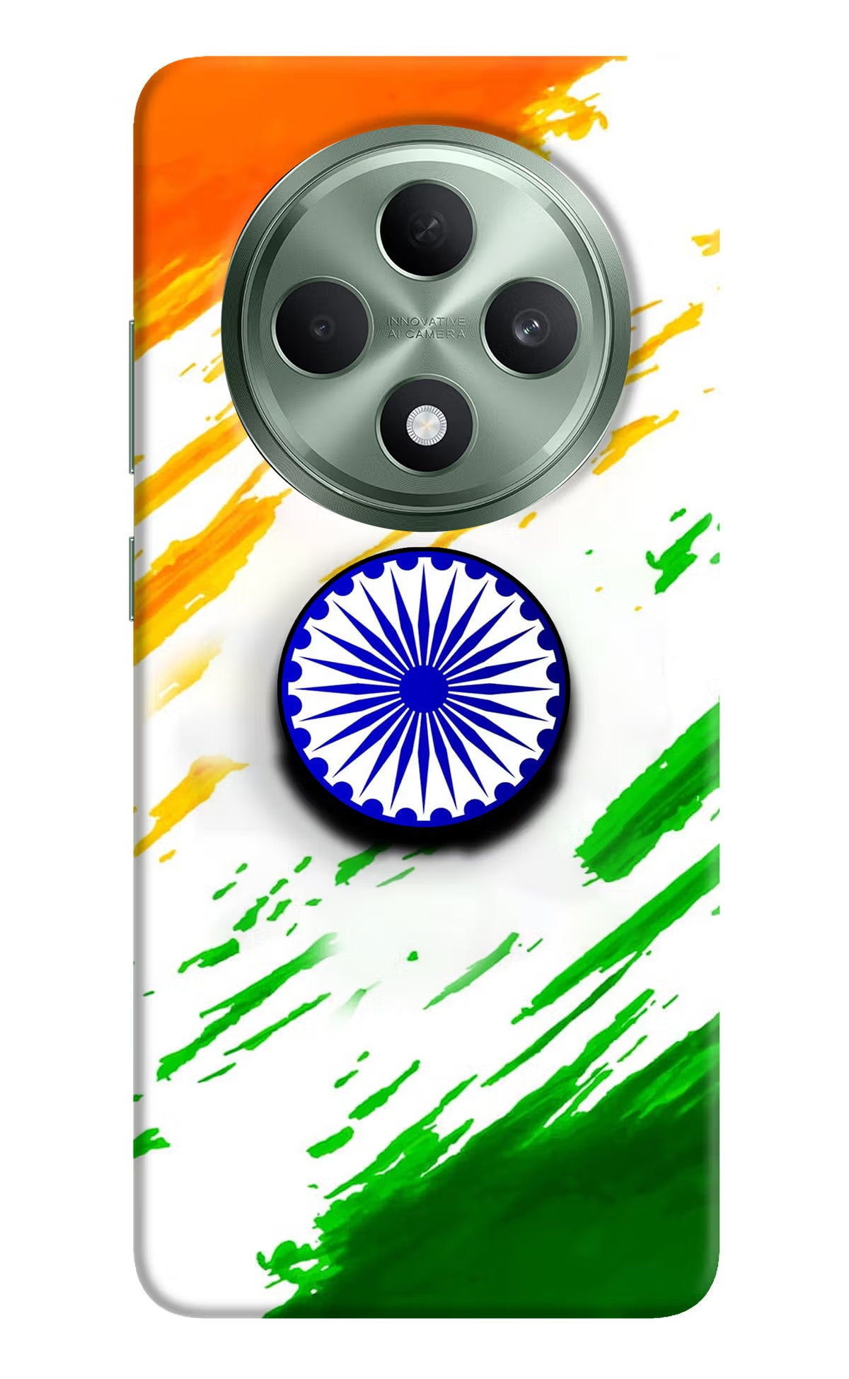 Indian Flag Ashoka Chakra Oppo F27 5G Pop Case by Casekaro