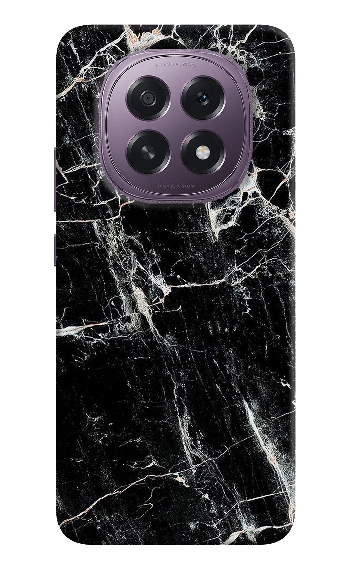 Black Marble Texture Oppo F29 5G Hard Case Back Cover by Casekaro
