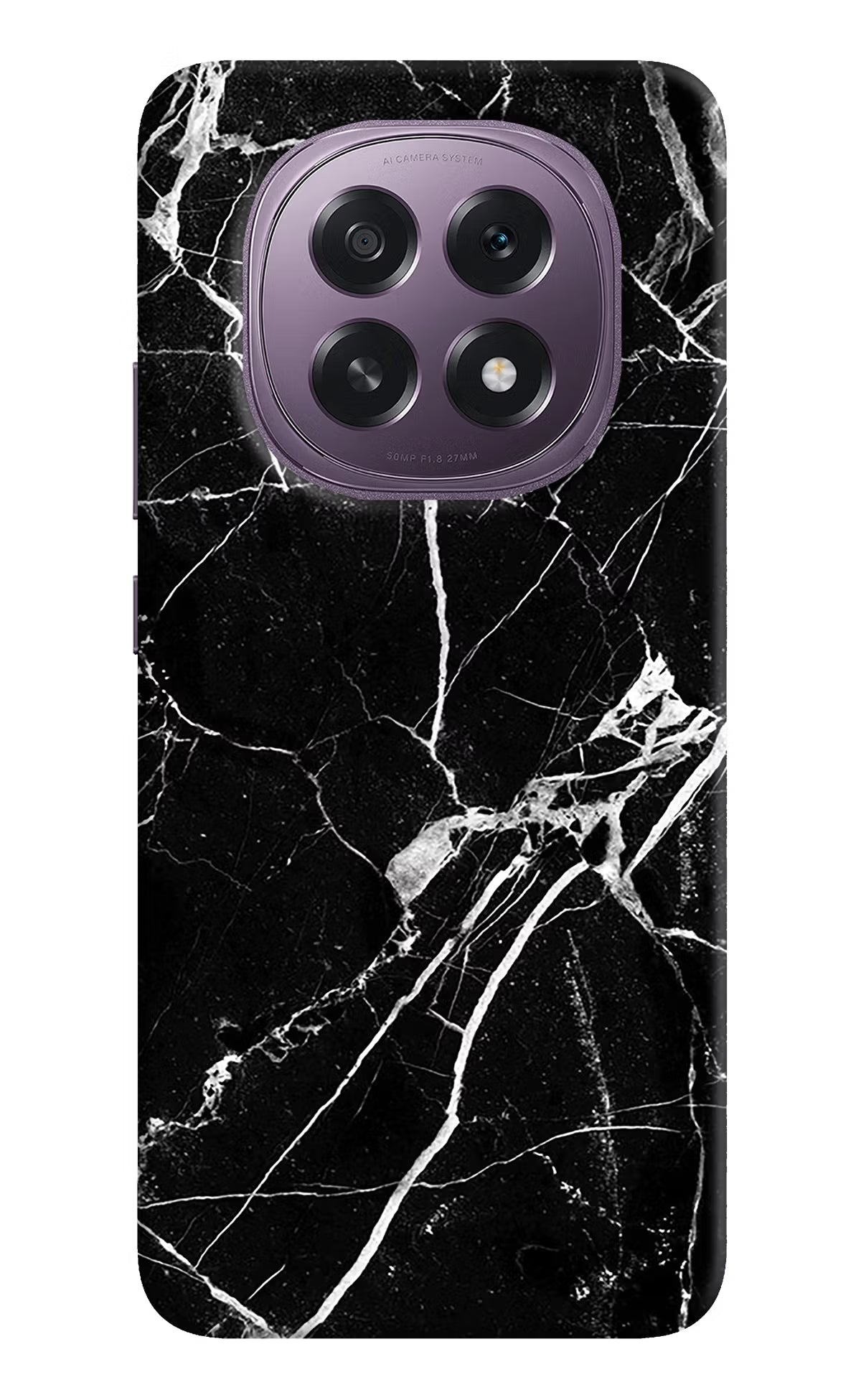 Black Marble Pattern Oppo F29 5G Hard Case Back Cover by Casekaro