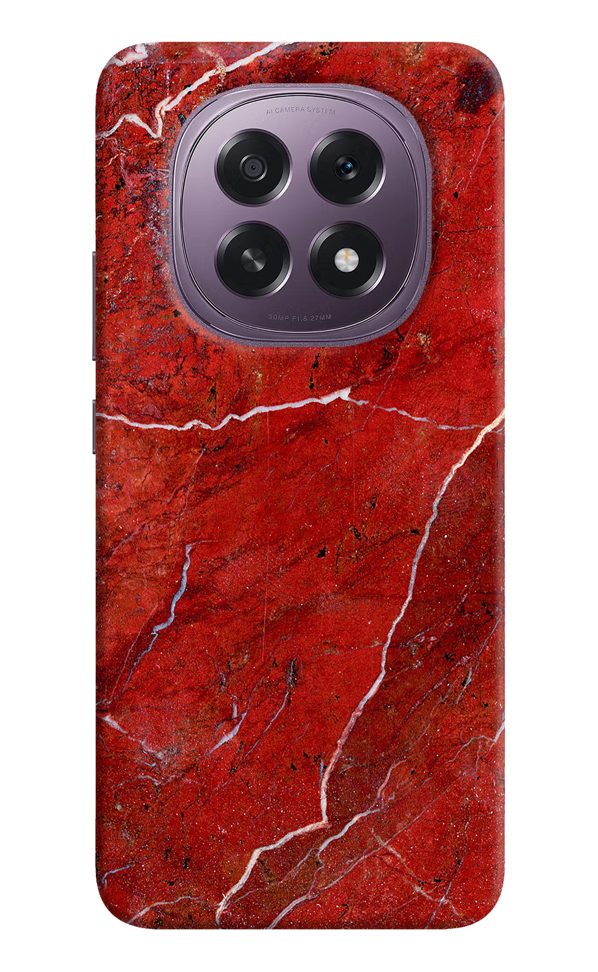 Red Marble Design Oppo F29 5G Hard Case Back Cover by Casekaro