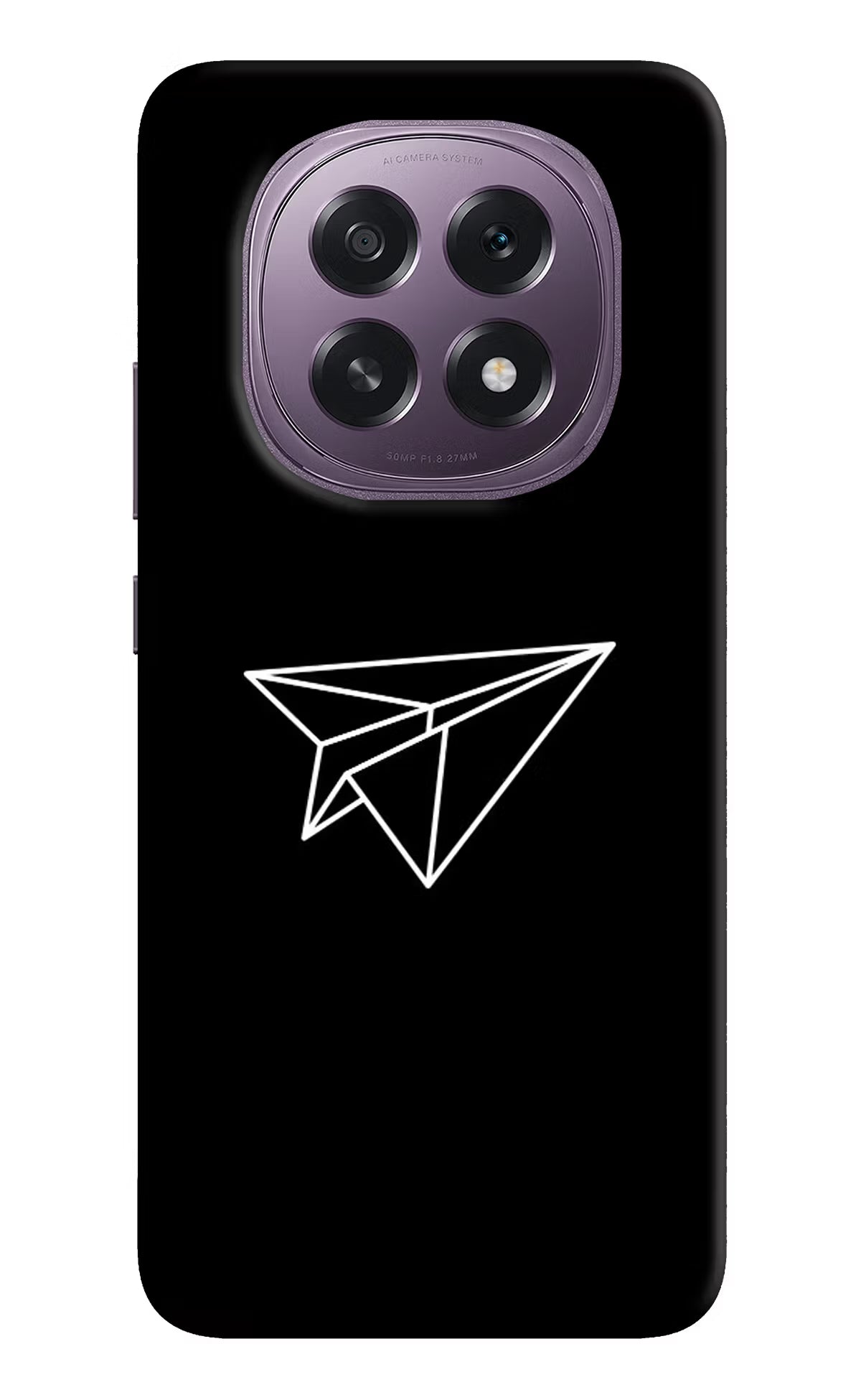 Paper Plane White Oppo F29 5G Hard Case Back Cover by Casekaro