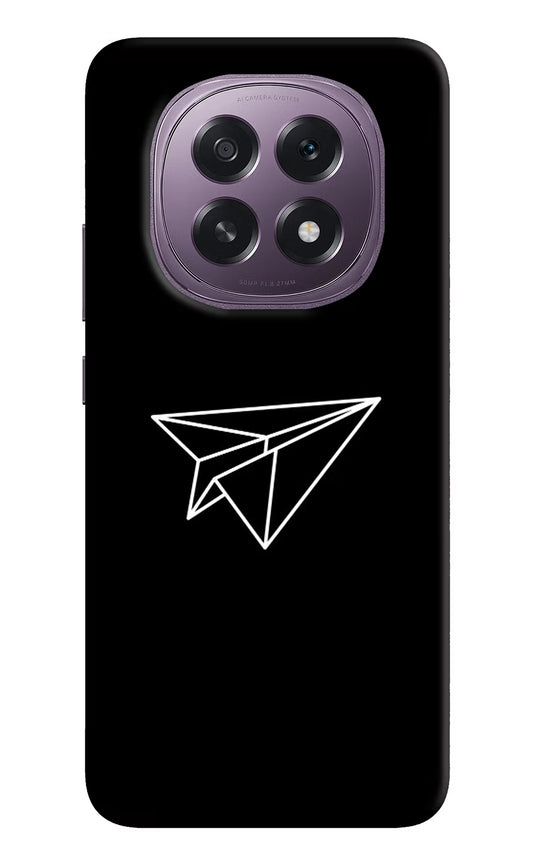 Paper Plane White Oppo F29 5G Hard Case Back Cover by Casekaro