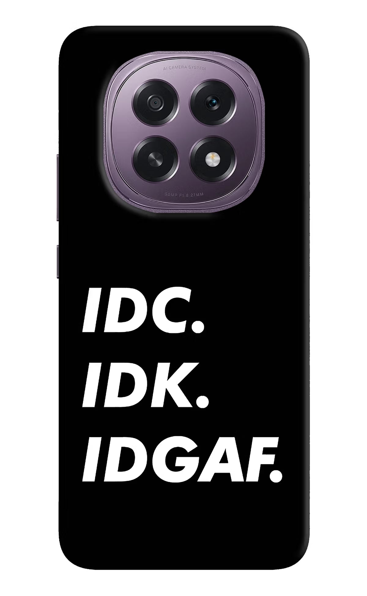 Idc Idk Idgaf Oppo F29 5G Hard Case Back Cover by Casekaro