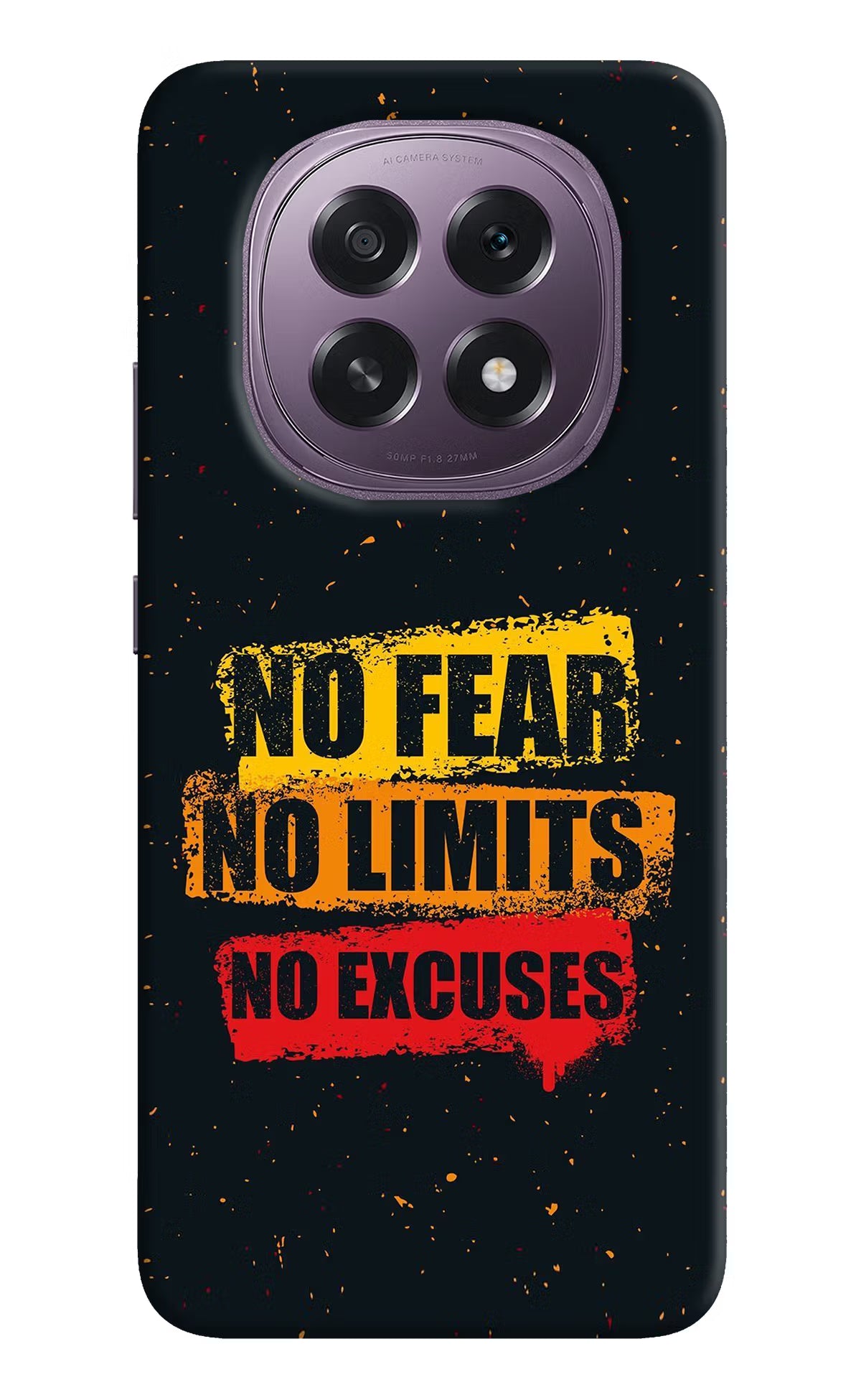 No Fear No Limits No Excuse Oppo F29 5G Hard Case Back Cover by Casekaro