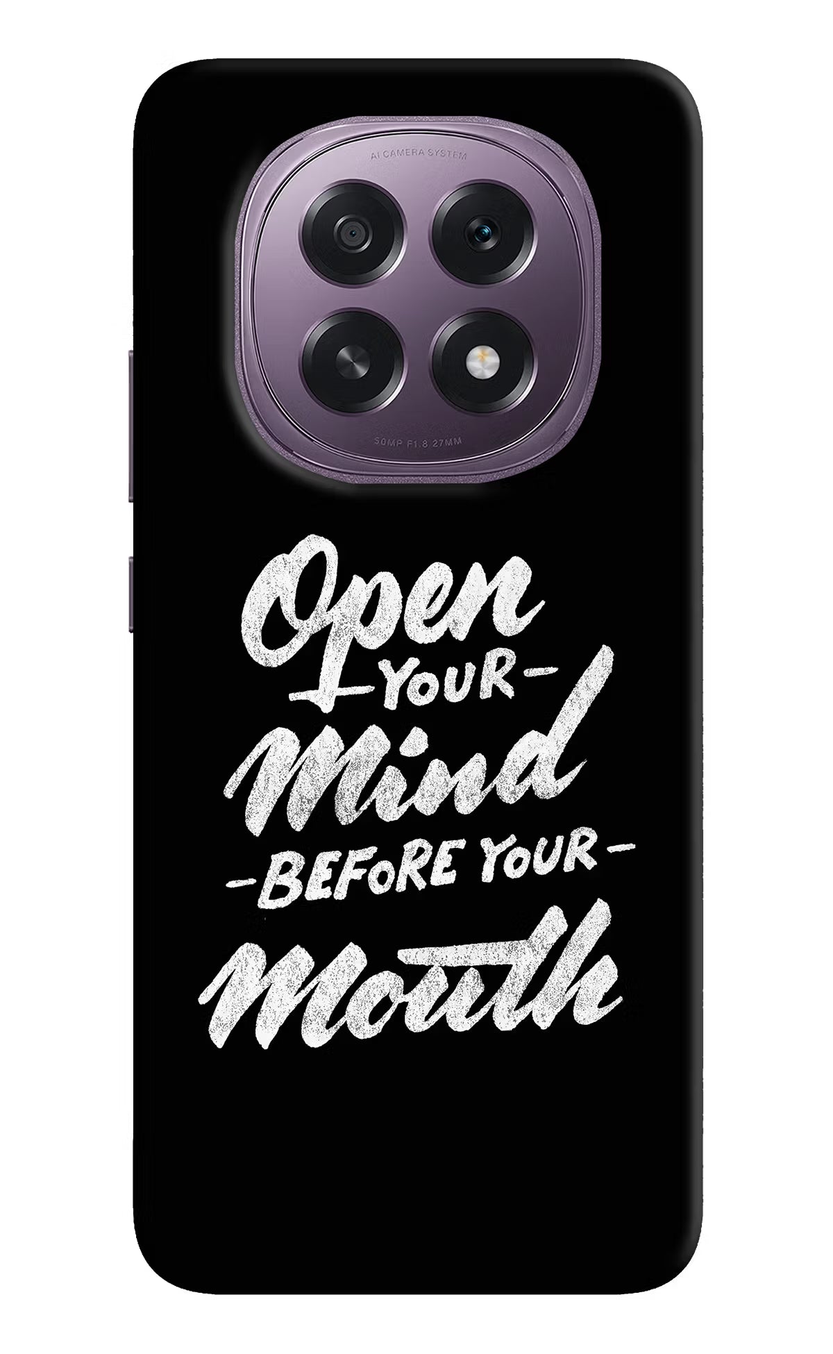 Open Your Mind Before Your Mouth Oppo F29 5G Hard Case Back Cover by Casekaro