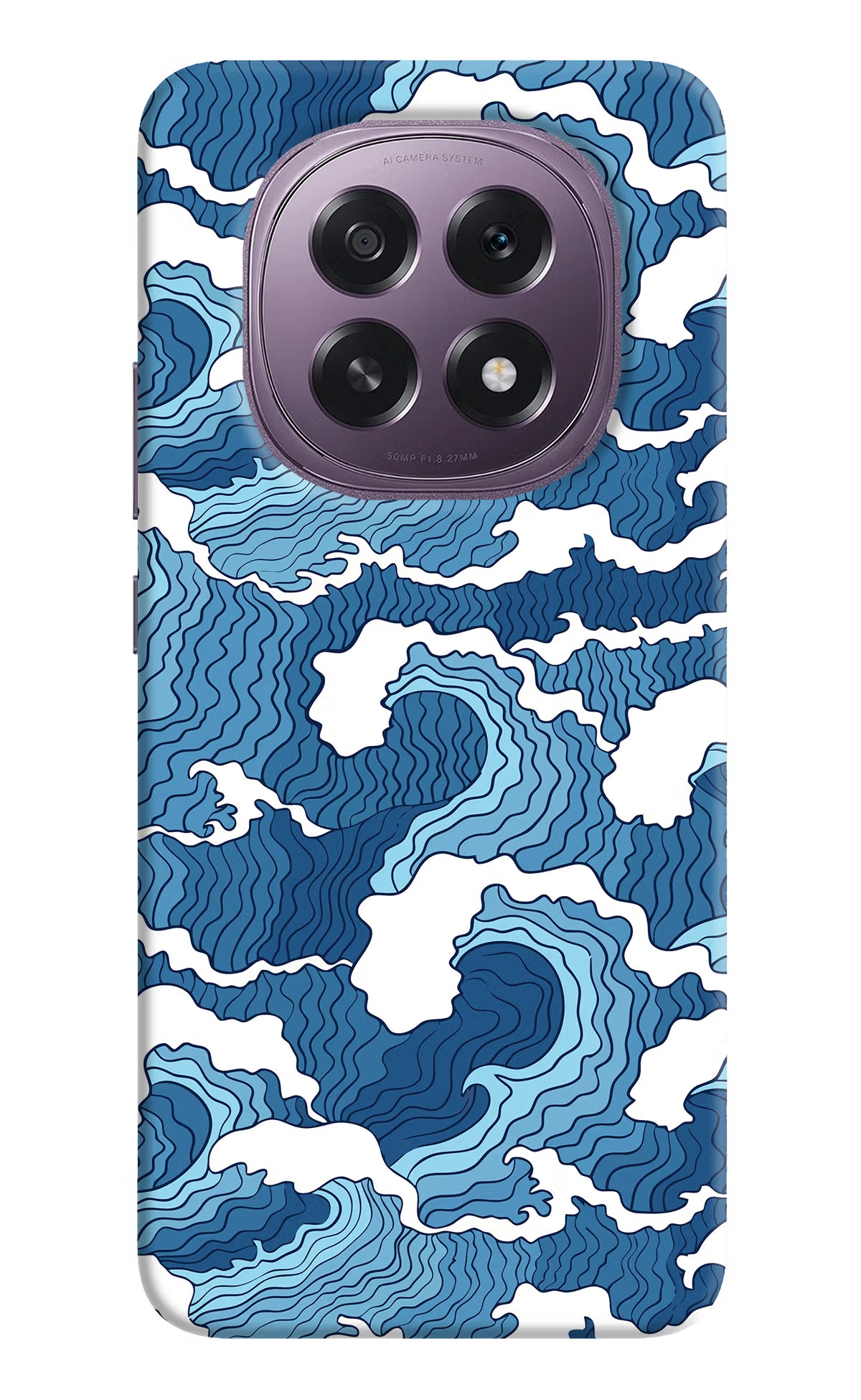 Blue Waves Oppo F29 5G Hard Case Back Cover by Casekaro