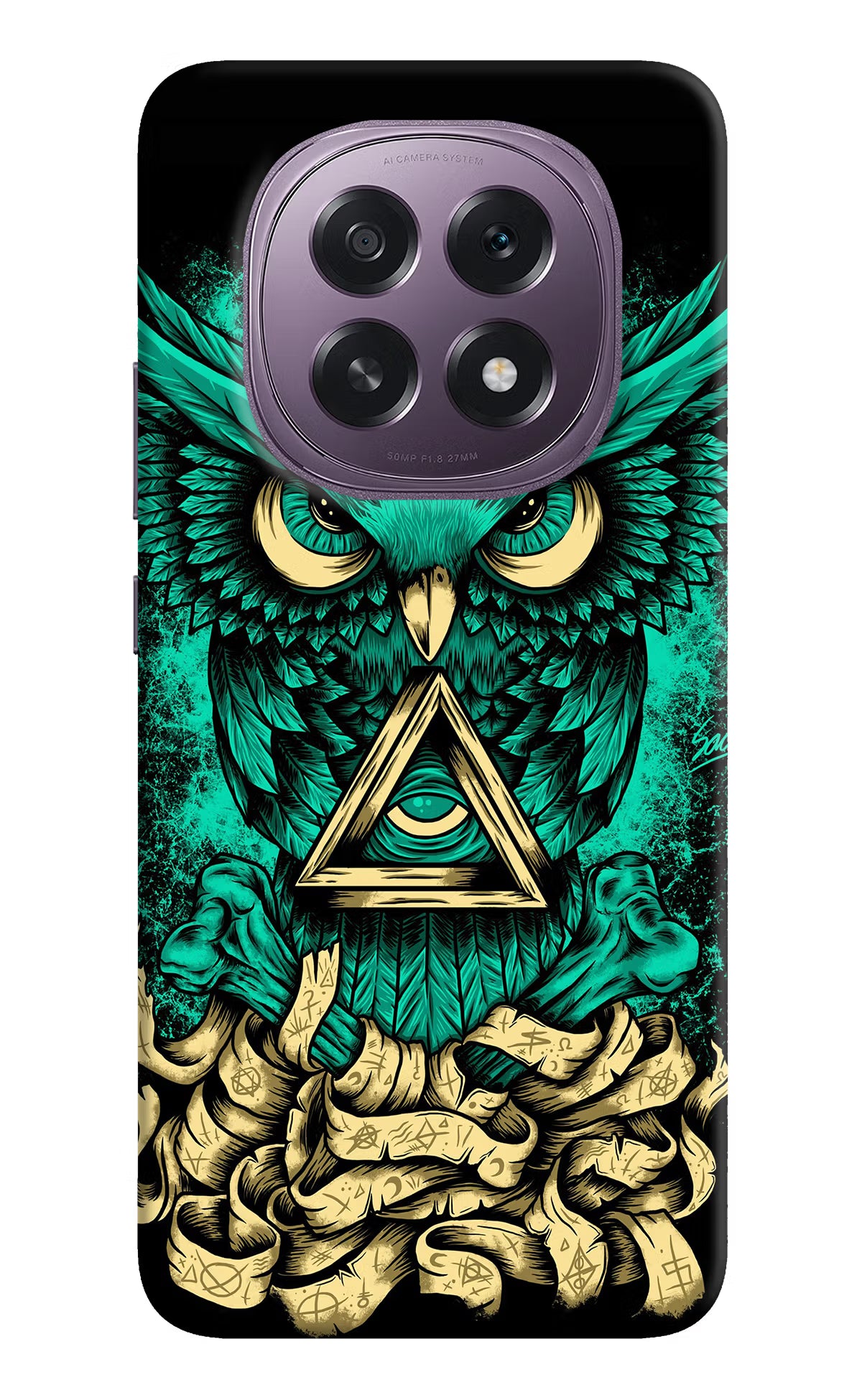 Green Owl Oppo F29 5G Hard Case Back Cover by Casekaro