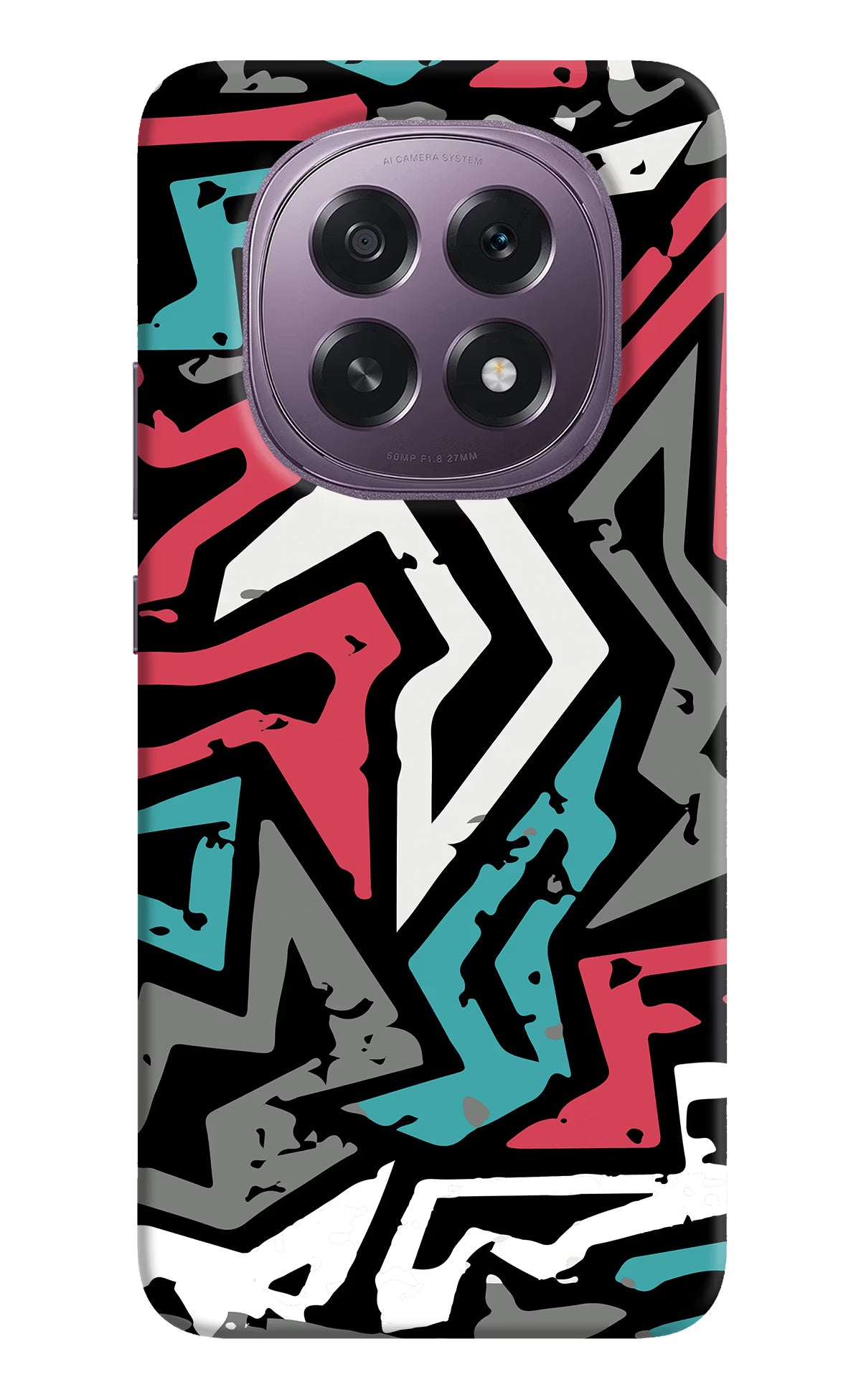 Geometric Graffiti Oppo F29 5G Hard Case Back Cover by Casekaro